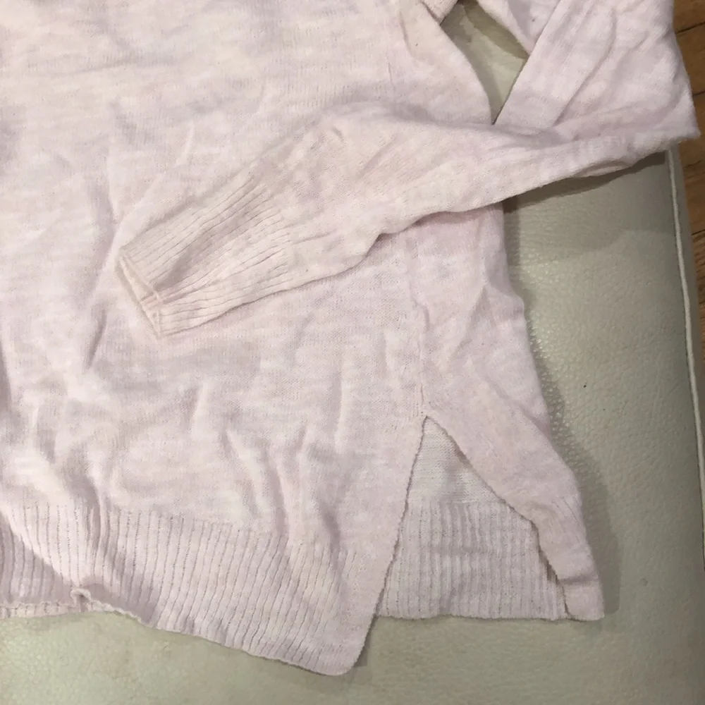 White and Warren light pink sweater